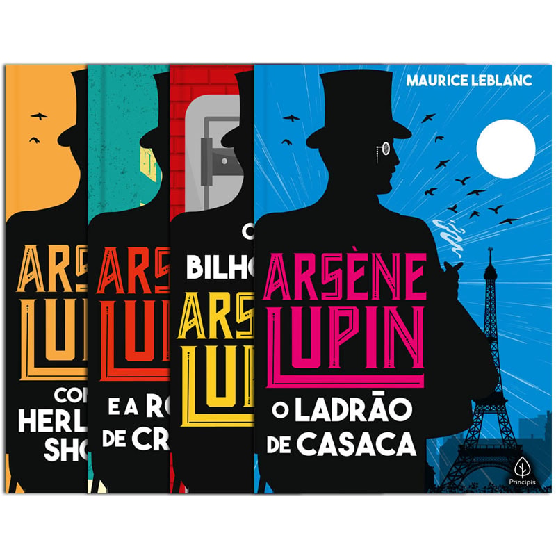 Kit 4 Livros Clássicos | Arsène Lupin | Maurice Leblanc