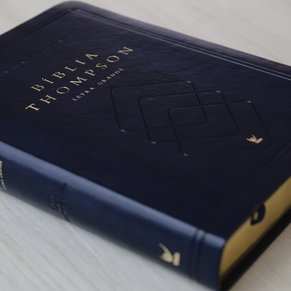 Bíblia Thompson de Estudo | AEC | Letra Grande | Capa Luxo Azul