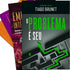 Kit de Livros Lançamentos Tiago Brunet: Três livros, o da frente com capa escura e título "O Problema é Seu" em verde. — Plenitude