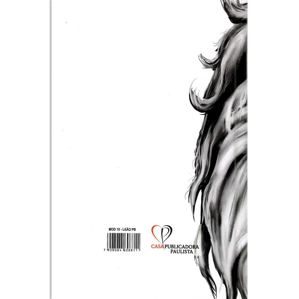 Bíblia Leão Preto e Branco | ARC | Letra Normal | Harpa e Corinhos | Capa Dura