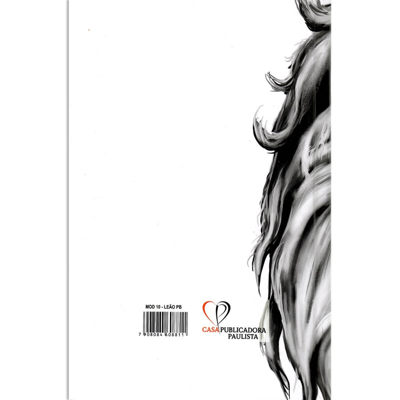 Bíblia Leão Preto e Branco | ARC | Letra Normal | Harpa e Corinhos | Capa Dura