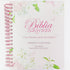 Bíblia Sagrada ARC, capa dura floral com espiral rosa, com pautas para anotações e Harpa e Corinhos. — Plenitude