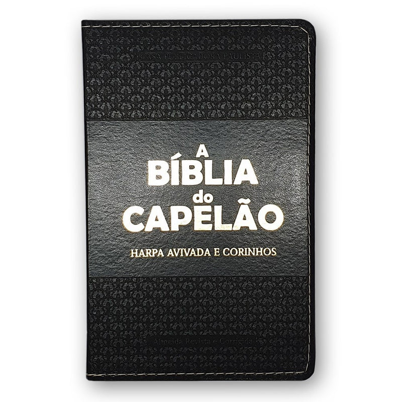 A Bíblia do Capelão | ARC | Letra Grande | Harpa Avivada | Capa Preta