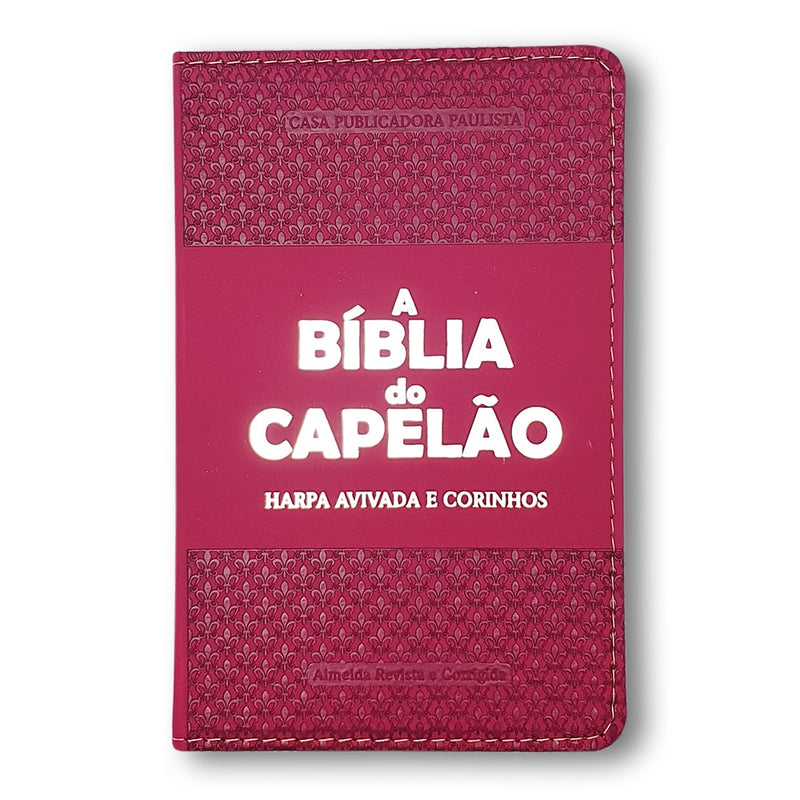 A Bíblia do Capelão | ARC | Letra Grande | Harpa Avivada | Capa Pink