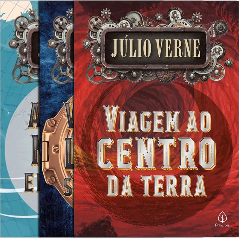 Kit de 3 Livros Clássicos | Julio Verne | Capa Brochura