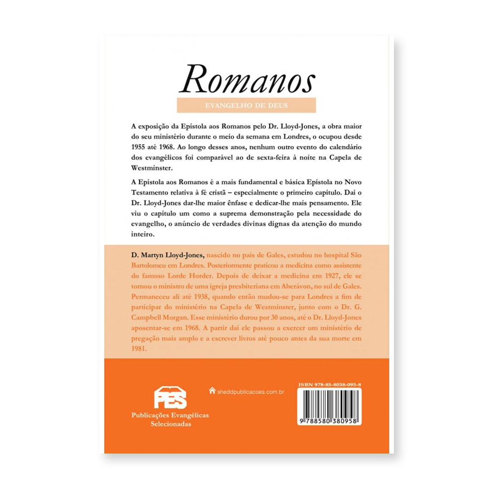 Romanos vol. 1 - Evangelho de Deus | D.M. Lloyd-Jones