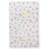 Bíblia Sagrada ARC Letra Hipergigante, capa PU branca com estampa floral rosa, detalhes dourados e Harpa. — Plenitude