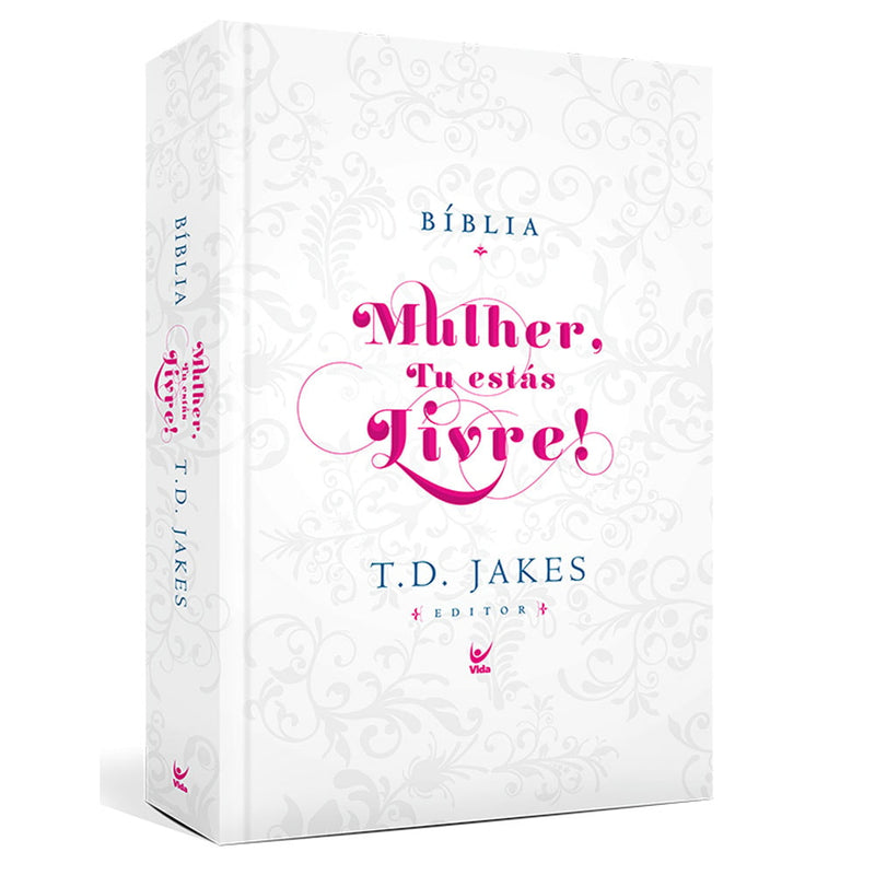 Bíblia de Estudo Mulher, Tu estás Livre! | AEC | Capa Dura Luxo
