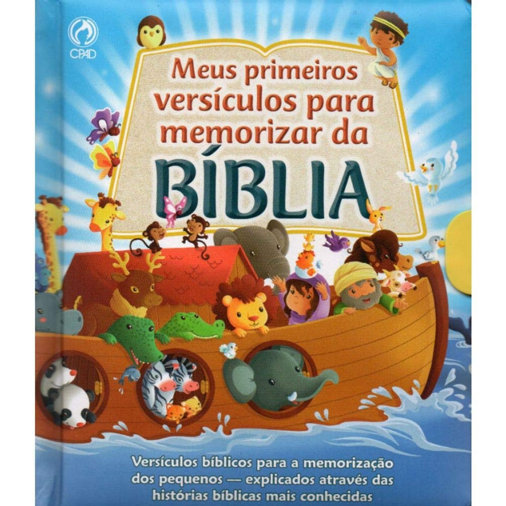 Capa de livro infantil "Meus primeiros versículos para Memorizar da Bíblia", com a Arca de Noé. — Plenitude
