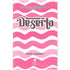 Livro Devocional Mananciais no Deserto, capa rosa com listras onduladas brancas e título em destaque. — Plenitude
