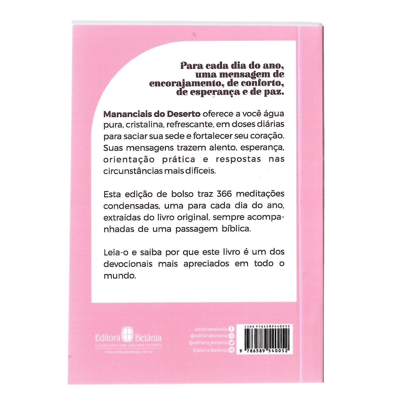 Devocional de Bolso Mananciais no Deserto | Lettie Cowman | Rosa