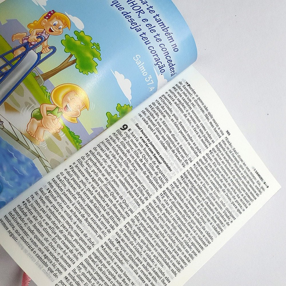 Bíblia da Turminha da Graça | Capa Almofadada | Menino