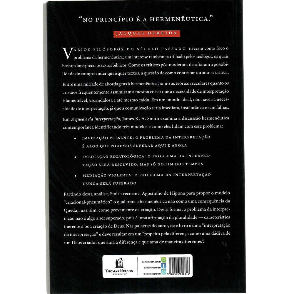 A queda da Interpretação | James K. A. Smith