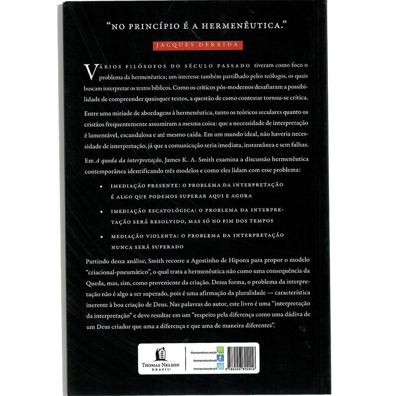 A queda da Interpretação | James K. A. Smith
