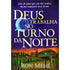 Livro Deus Trabalha No Turno Da Noite, capa azul escura com lua e paisagem noturna. — Plenitude