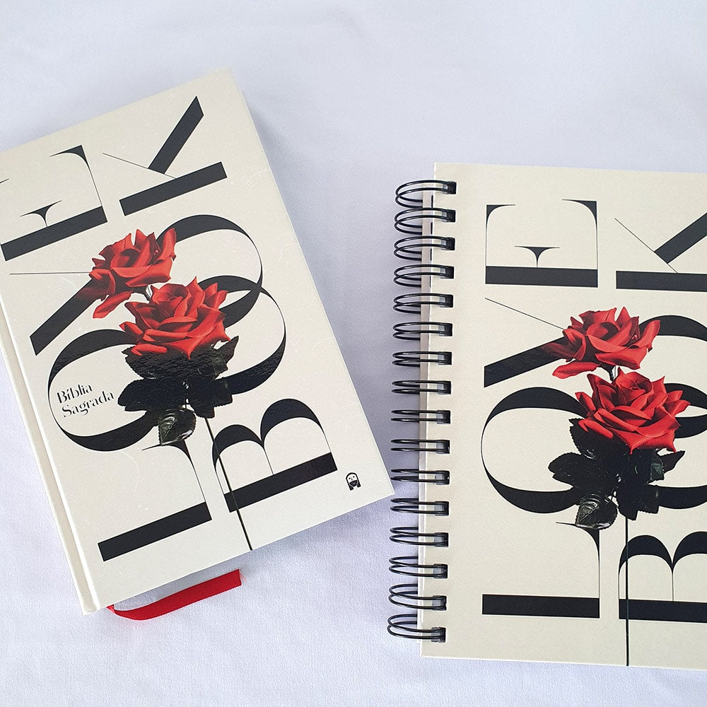 Kit Love Book Rosa | Jesus Copy | Capa Dura