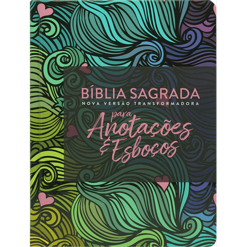 Bíblia Anotações e Esboços Multicores | NVT | Letra Grande | Capa Dura