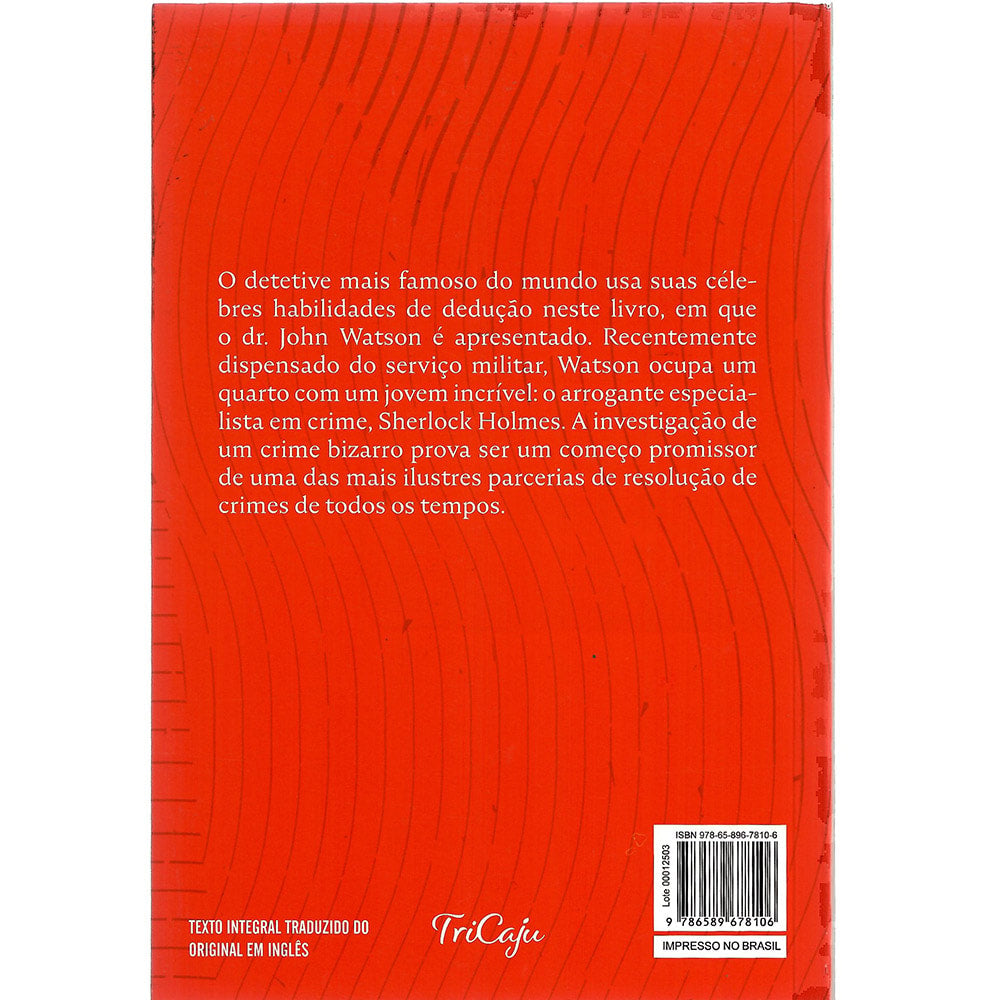 Sherlock Holmes | Um estudo em vermelho | Arthur Conan Doyle | Tricaju