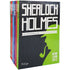 Kit de 7 Livros As Aventuras de Sherlock Holmes de Arthur Conan Doyle, com capas coloridas e uma caixa preta. — Plenitude