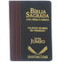 Bíblia Sagrada Harpa Avivada e Corinhos, ARC, letra Jumbo, capa PU bicolor vinho e preta. — Plenitude