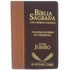 Bíblia Sagrada Harpa Avivada e Corinhos, Almeida Revista e Corrigida, letra Jumbo, capa bicolor marrom e vinho. — Plenitude