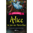 Livro Alice no país das Maravilhas de Lewis Carroll, capa preta com Alice caindo. — Plenitude