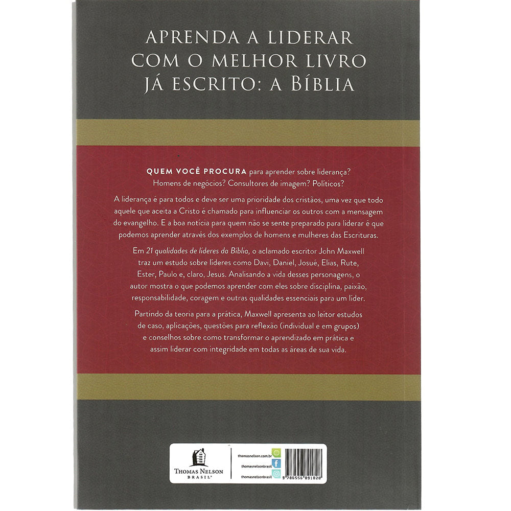 21 Qualidades de líderes na Bíblia | John C. Maxwell