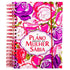Agenda O Plano Perfeito da Mulher Sábia, Capa Rosas, capa rosa com rosas em tons de rosa e roxo. — Plenitude