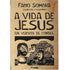 Livro A vida de Jesus em versos de Cordel de Fábio Sombra, capa bege com ilustrações em estilo cordel. — Plenitude