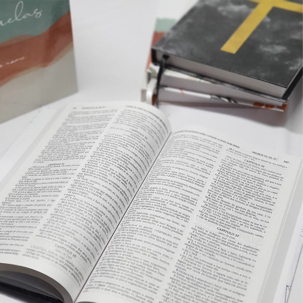 Kit com 12 Bíblias ACF Letra Normal Capa Dura | Evangelismo