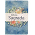 Bíblia Sagrada King James 1611, capa dura azul com estampa floral e pássaro, detalhes em branco. — Plenitude