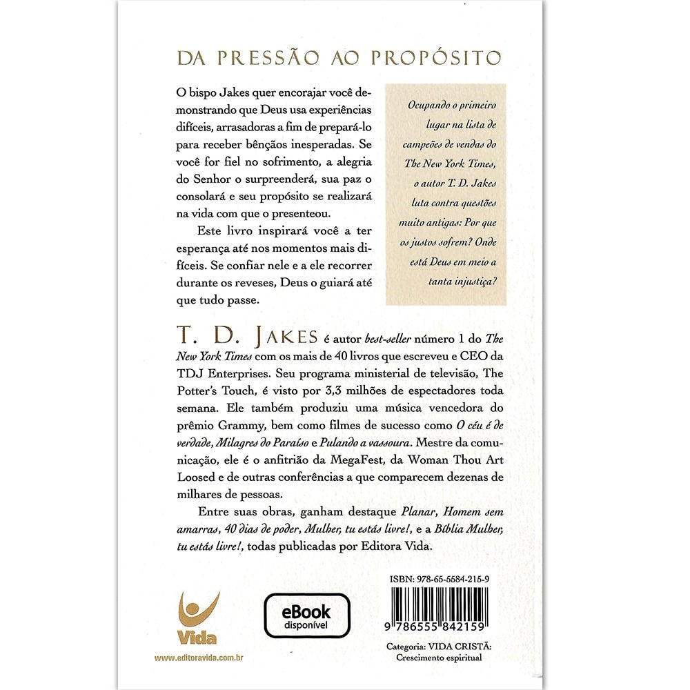 Da Pressão ao Propósito | T.D. Jakes