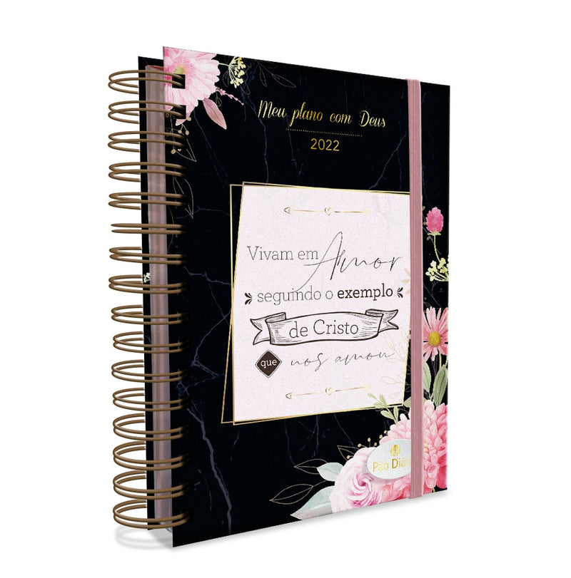 Meu Plano com Deus | Planner 2022 | Exemplo de Cristo | Capa Preta