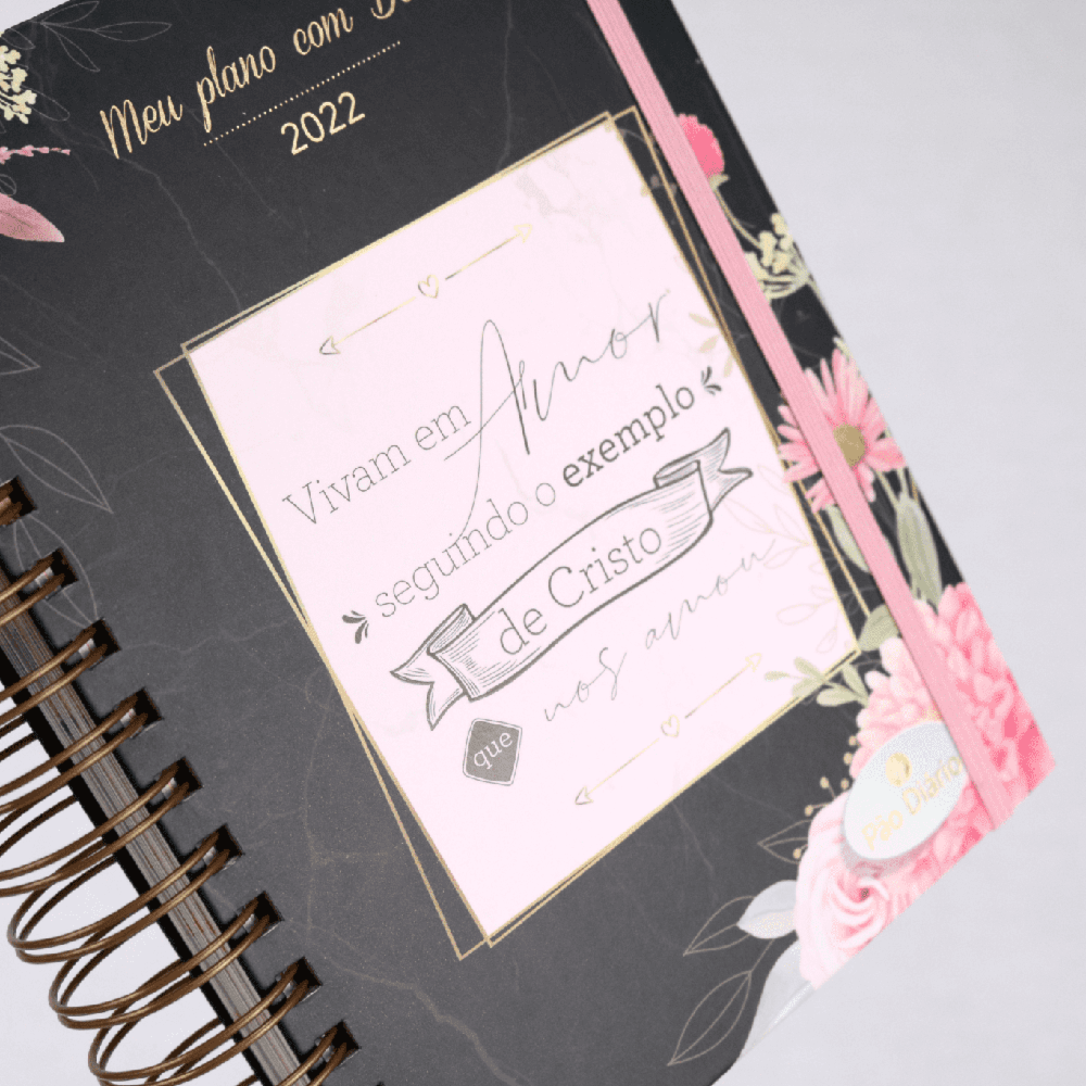 Meu Plano com Deus | Planner 2022 | Exemplo de Cristo | Capa Preta