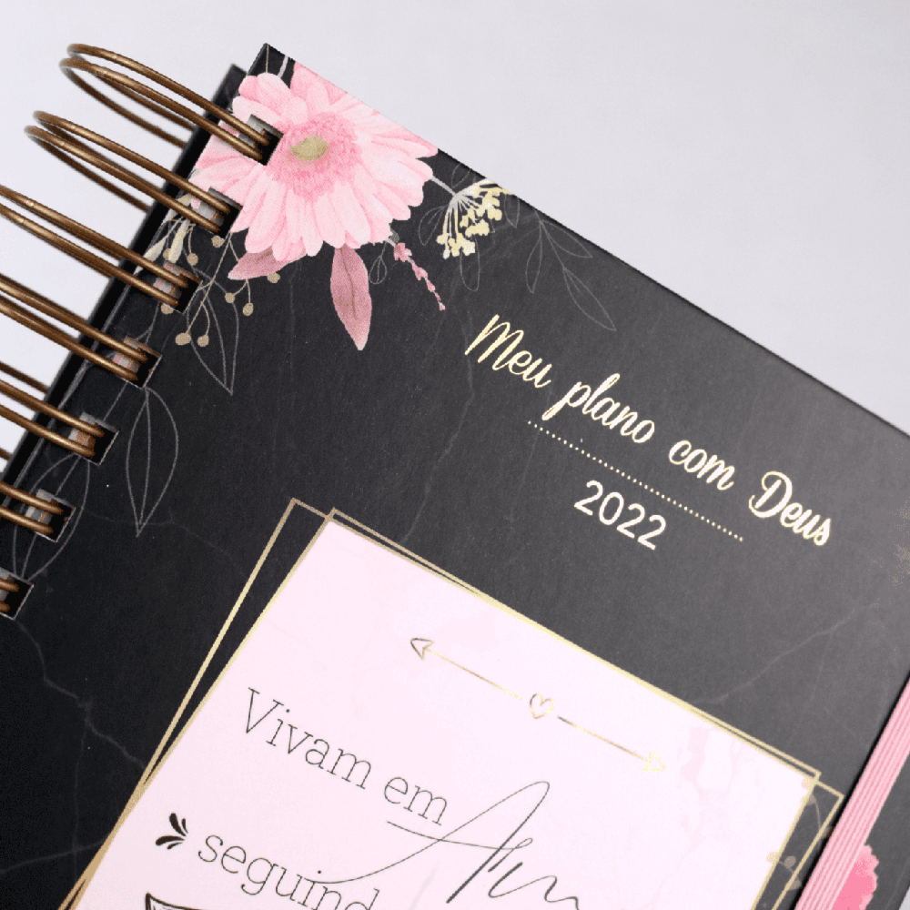 Meu Plano com Deus | Planner 2022 | Exemplo de Cristo | Capa Preta