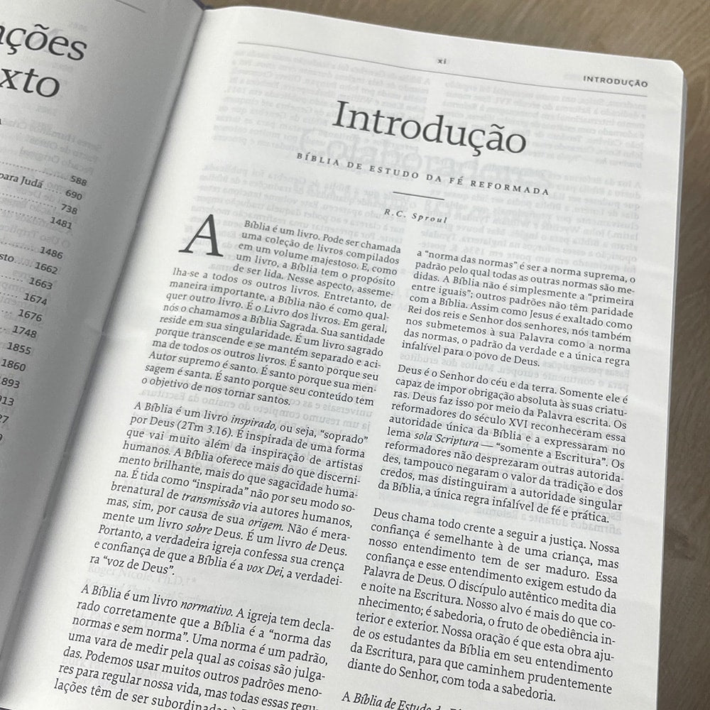 Bíblia de Estudo da Fé Reformada 2° Edição | ARA | Capa Luxo Marrom com Estojo