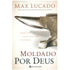 Livro Moldado por Deus, capa branca com bigorna e título em marrom. — Plenitude