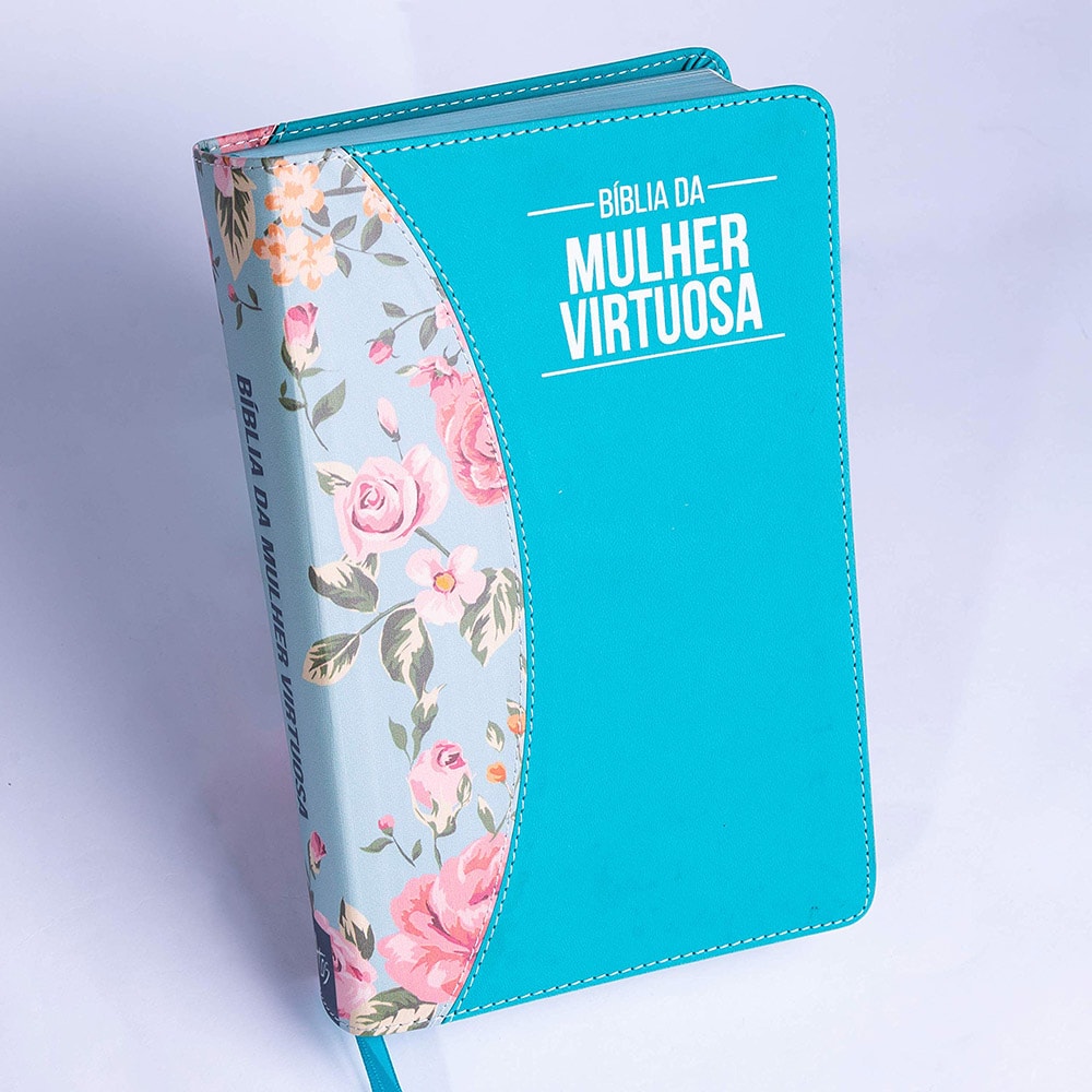 Bíblia da Mulher Virtuosa | ARC | Letra Normal | PU Luxo Tiffany