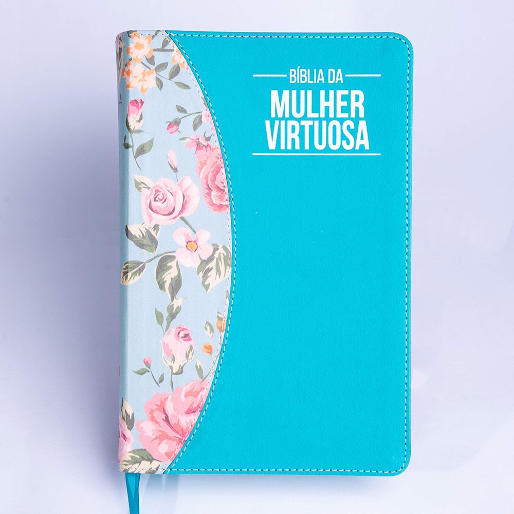 Bíblia da Mulher Virtuosa | ARC | Letra Normal | PU Luxo Tiffany