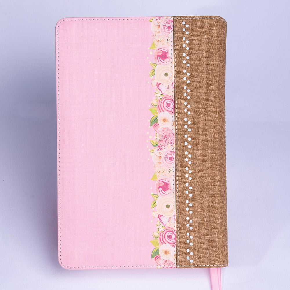 Bíblia da Mulher Virtuosa | ARC | Letra Normal | PU Luxo Rosê