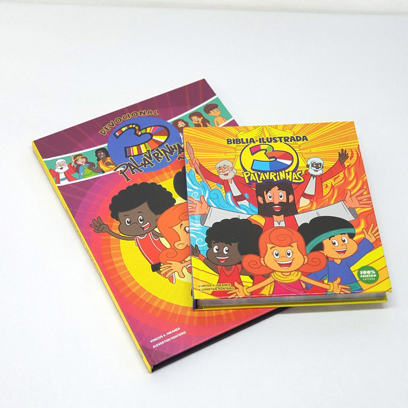 Kit 3 Palavrinhas | Devocional e Bíblia Ilustrada
