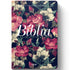 Bíblia Sagrada NVI, capa floral escura com rosas vermelhas e brancas, letras "Bíblia Sagrada" em destaque. — Plenitude