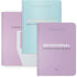 Kit Devocional do Secreto + Planner do Secreto Completo Lilás, com capa lilás e azul claro, com ilustração de fechadura. — Plenitude