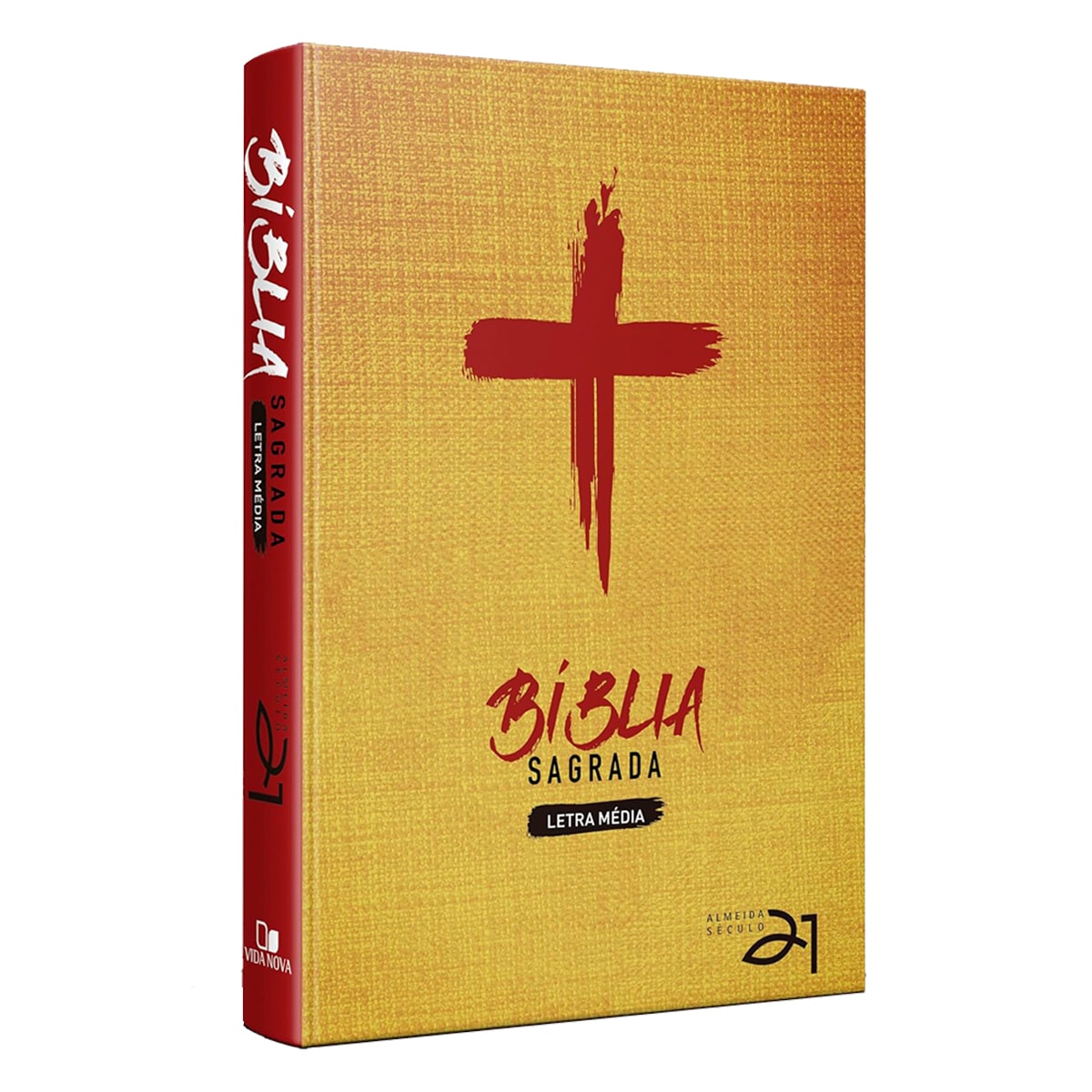 Bíblia Almeida Século 21 | A21 | Letra Média | Capa Dura | Cruz de Cristo