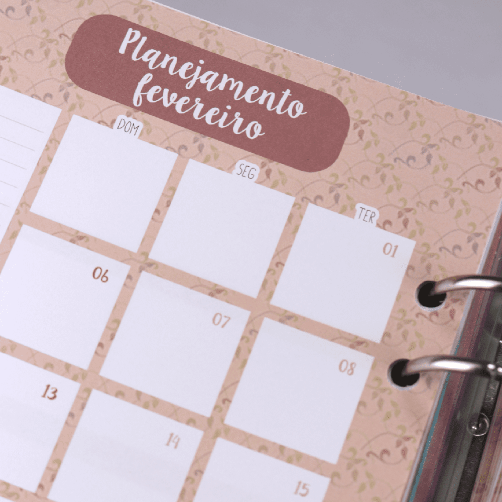Planner 2022 Pão Diário | Capa Azaléias Fichário
