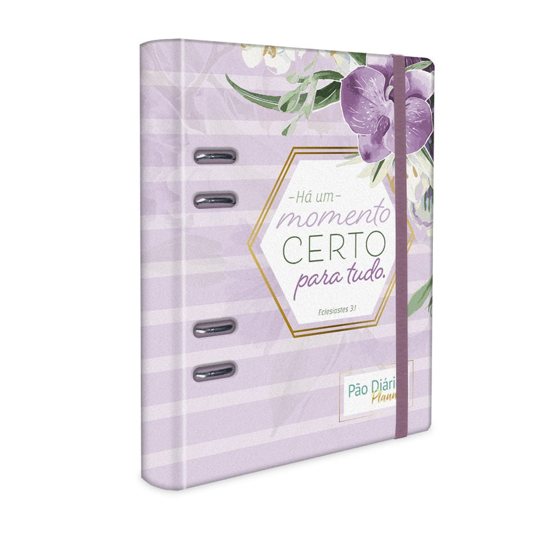 Planner 2022 Pão Diário | Capa Orquídea Fichário