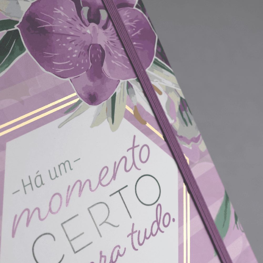 Planner 2022 Pão Diário | Capa Orquídea Fichário