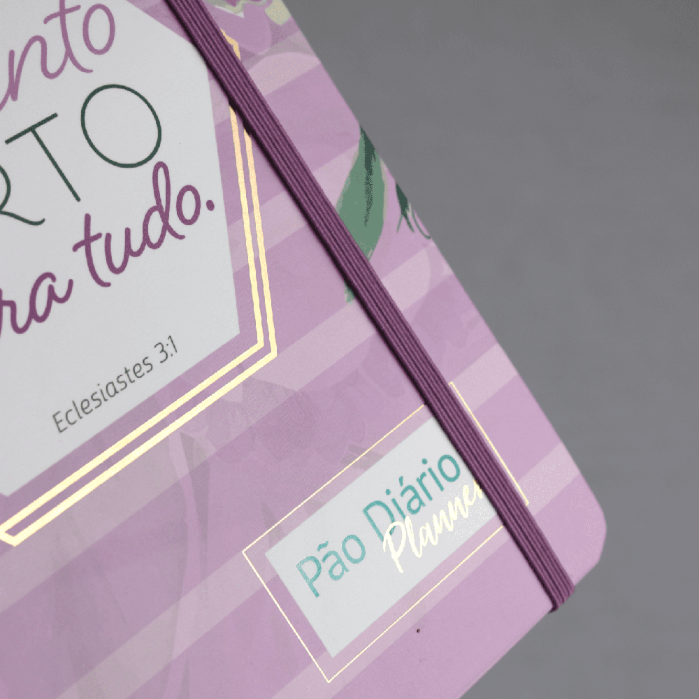 Planner 2022 Pão Diário | Capa Orquídea Fichário