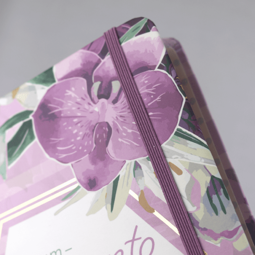 Planner 2022 Pão Diário | Capa Orquídea Fichário