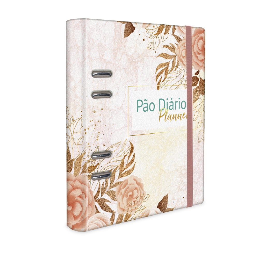 Planner 2022 Pão Diário | Capa Rosas Fichário